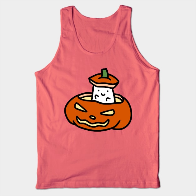 Ghost Pumpkin Tank Top by saradaboru